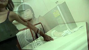 a young trans miner caught by boss gets bent over fucked hard on spot