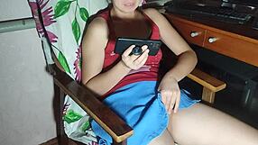 Nighttime Horny Korean Girl Masturbates Her Wet Pussy!