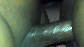 Thick Creampie Drips from Ebony Pussy After BBC Doggystyle Pounding