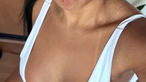 join my morning aerobics? love my naughty little swimsuit 😏👙💦