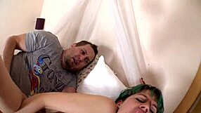 Big tits milf gets fucked doggystyle with gaping shaved pussy and deepthroat