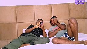 Threesome fun with two guys licking pussy then cumming on my ass