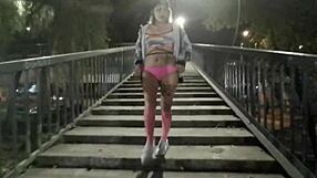 paseo en tanga flashing mexican outdoor public tease