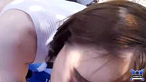 sailor luna deepthroats miles long cock in park