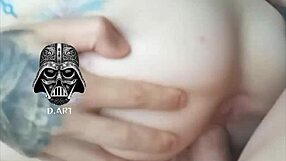 skinny babe loves double penetration with monster cocks