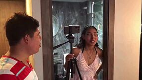 innocent big ass latina big tits fake casting with whore assistant