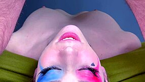 cosplay babe gags on huge cock in extreme deepthroat facefuck with sloppy choking cumshot