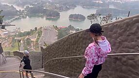 Watch This Scandalous Blowjob in Guatape's Peñon!