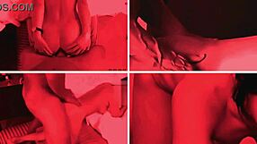 chariya takes four anal rounds in red room