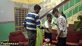 Romance blooms at birthday party.