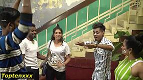 Romance blooms at birthday party.