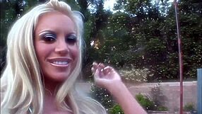 Fucking Blonde Slut Bridgette Kerkove's Gaping Ass And Shaved Pussy Hard