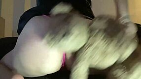 hey your sexy white stepsis rides that cucumber dildo till she cums hard