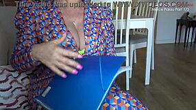 Curvy French MILF Merce Palau Fucks Cris Angelo in Office Creampie Blowjob