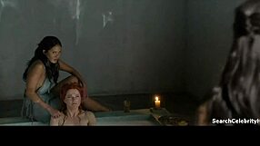 Lucy Lawless and Katrina Law's Big Tits Topless Celebrity Handjob Scenes