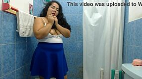 two stepsisters tremble with excitement peeing on each other husband soaks them both steamy lesbian shower bliss after wild threesome