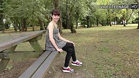 cute 18yo luna feels so excited in porno casting