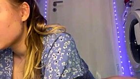 Fat teen screams in ecstasy from massive anal dildo pounding close up