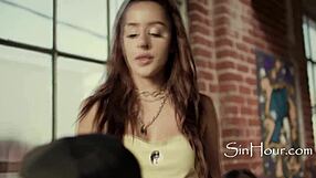 Petite blondes and latinas ride crazy in hardcore threesomes