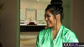 jennifer white loves her big ass licked by naughty asian mei li's tongue