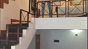 Latina brunette big ass tits friend masturbates then fucks cock!