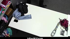 lisey sweet caught stealing lingerie punished with big tits milf garage fuck