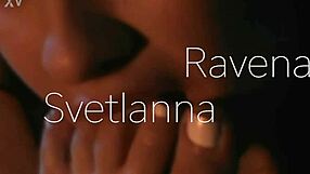 gorgeous svetlanna's white toenails make ravena lick her feet sensually
