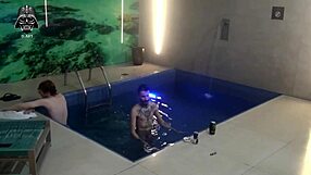 our brazilian blonde bareback threesome pool orgy with friends gets wild