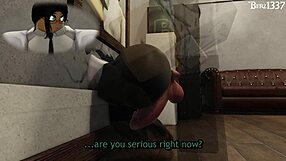 oh god full office quickie with cute teen girlfriend bent over my monster cock pounding her