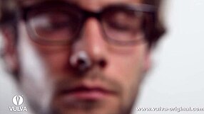 Close-up view of wet glistening cunt lips and pulsing pussy entrance in explicit detail