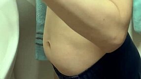 after my bath i licked my soft nipples erect before sex with my beautiful japanese wife