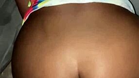 Party bathroom hides ebony wife's big booty backshots from cheating eyes?