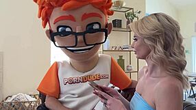 blonde bimbo beverly's heart races tackling monster cock deepthroat audition ride