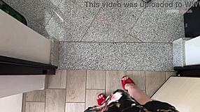 Blonde Wife Swallows Pakistani Delivery Guy's Cum After Rough Doggy Fuck