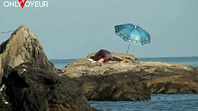 Nude beach photoshoot turns into wild hardcore couple sex!! 🌞🍆