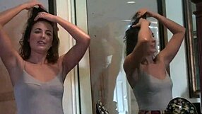 exhibitionist wife helena price flashes upskirt in public