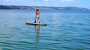 we took the kayak out for some mature outdoor fun again