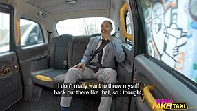 Fake taxi ebony driver with huge ass fucks passenger doggystyle in car