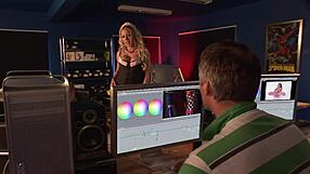 Blonde Step Mom Rides Huge Cock in Corset after Breast Reveal