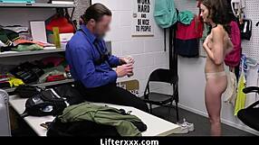 that busty brunette teen veronica church got caught shoplifting by officer jack vegas