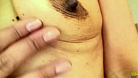 giggling asian mature pussy creampied after cowgirl doggystyle vibrator play!