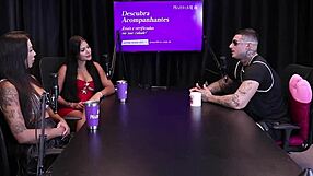 Kylian Cria Transsexual Takes Seven Men in Bisexual BDSM Group Orgy