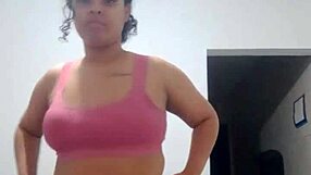 Chubby latina putinha shakes fat ass and flashes wet pussy pov
