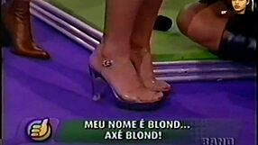 Team Axe Blonde Rips Clothes Super Positive Brazilian Strip!