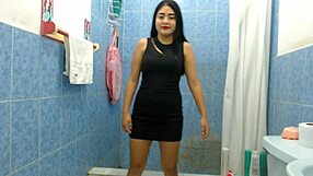 two stepsisters tremble with excitement peeing on each other husband soaks them both steamy lesbian shower bliss after wild threesome