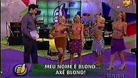 Team Axe Blonde Rips Clothes Super Positive Brazilian Strip!