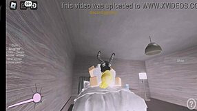 blonde big tits milf gets fucked hard by monster cock devil on roblox