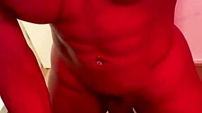 shemale bya lessa strokes monster cock bareback until explosive cumshot sprays