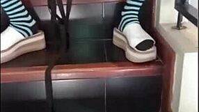 Latina brunette big ass tits friend masturbates then fucks cock!