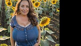 Mom hikes nude, craving public eyes on saggy tits?